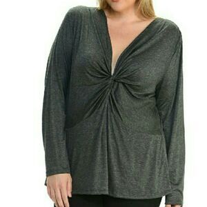 #136 - "Simple Knot Top" in greySze..1X